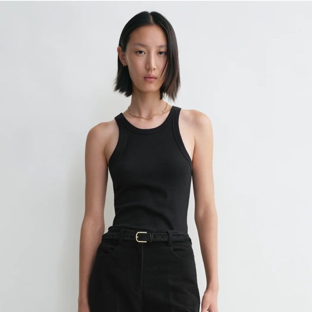 Toteme Curves Rib Tank Black XXS